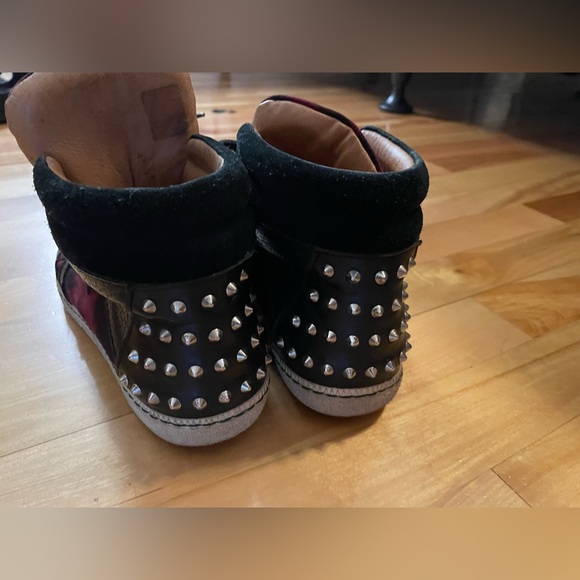 Sandro high top leopard shoes with studs - Picture 4 of 4